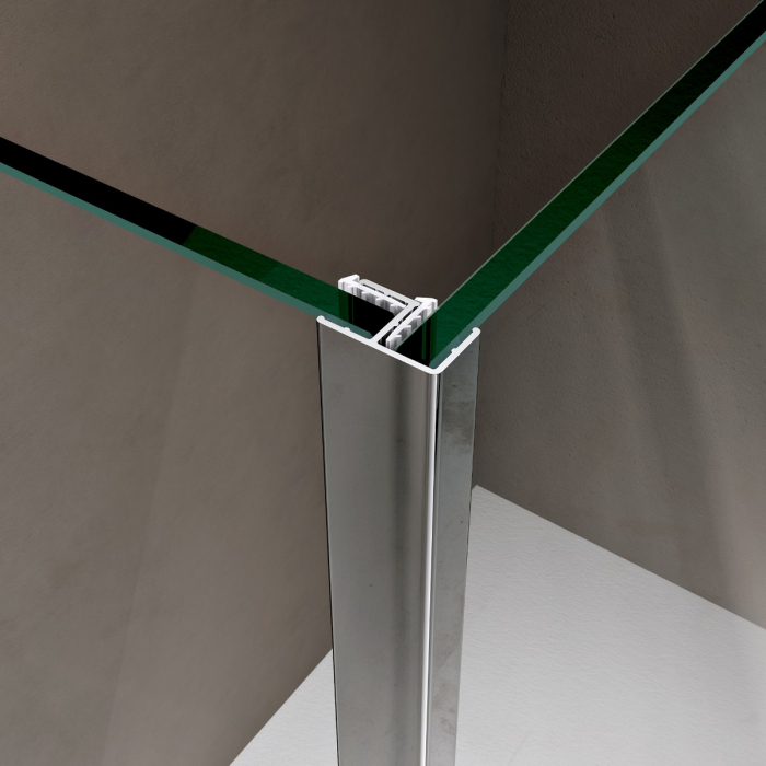 Paravan Astra BL, 70-110 cm, crom, sticla securizata 8 mm transparenta [5]