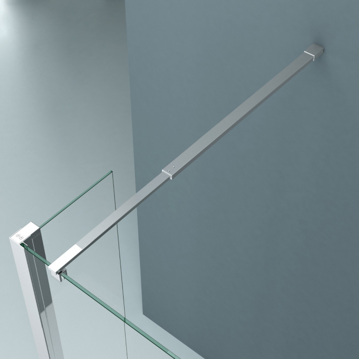 Paravan Astra DL, 50-140 cm, crom, sticla securizata 8 mm transparenta [8]