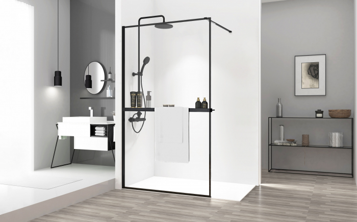 Paravan Bler + Evo, 70-120 cm, negru [2]