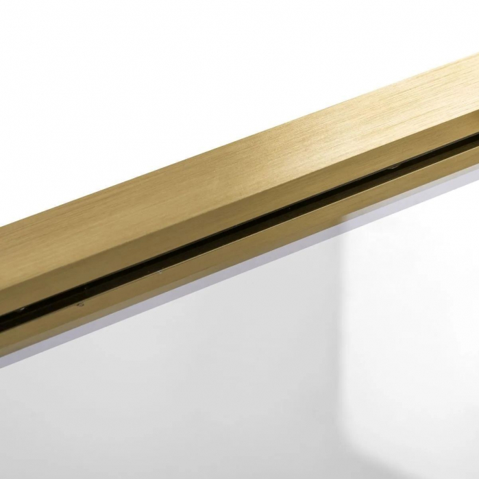 Paravan de cadă Fabian Gold Brush, glisant, 100 cm, auriu periat [8]