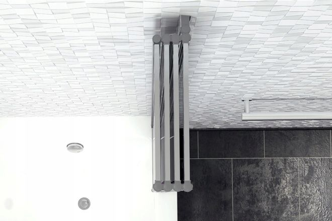 Paravan de cadă Idea, pliabil, 120 cm, crom [5]