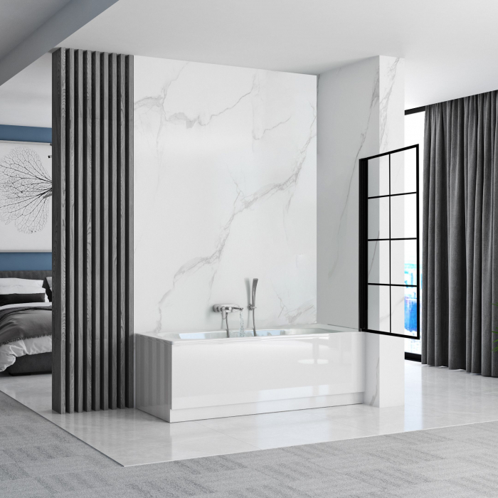 Paravan de cadă Lagos 1, pivotant, 70-80 cm, negru [3]