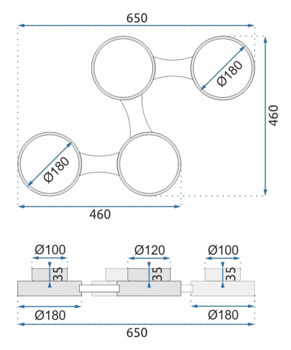PLAFON NEGRU APP527-4C [8]