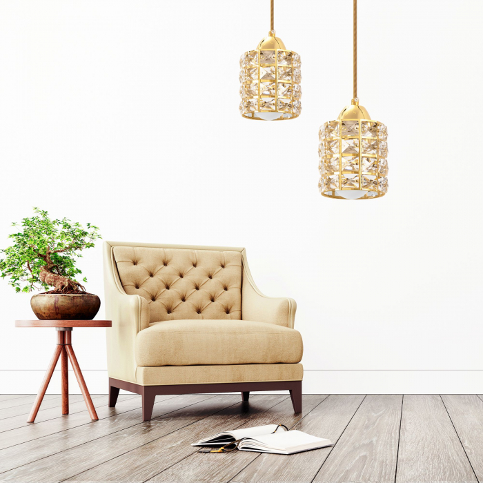 Plafoniera Cristal Gold APP724-1CP [5]
