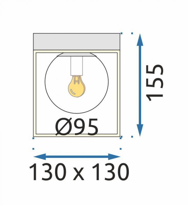 Plafoniera de tavan Gold White APP1166-1C [6]