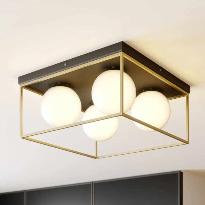 Plafoniera de tavan Gold White APP1168-4C [2]