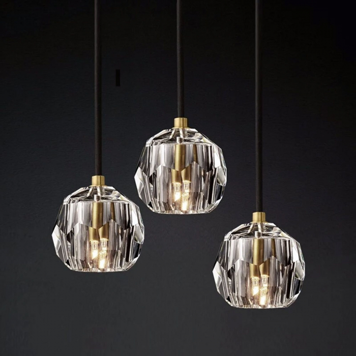 Plafoniera din cristal neagra APP587-3CP [3]
