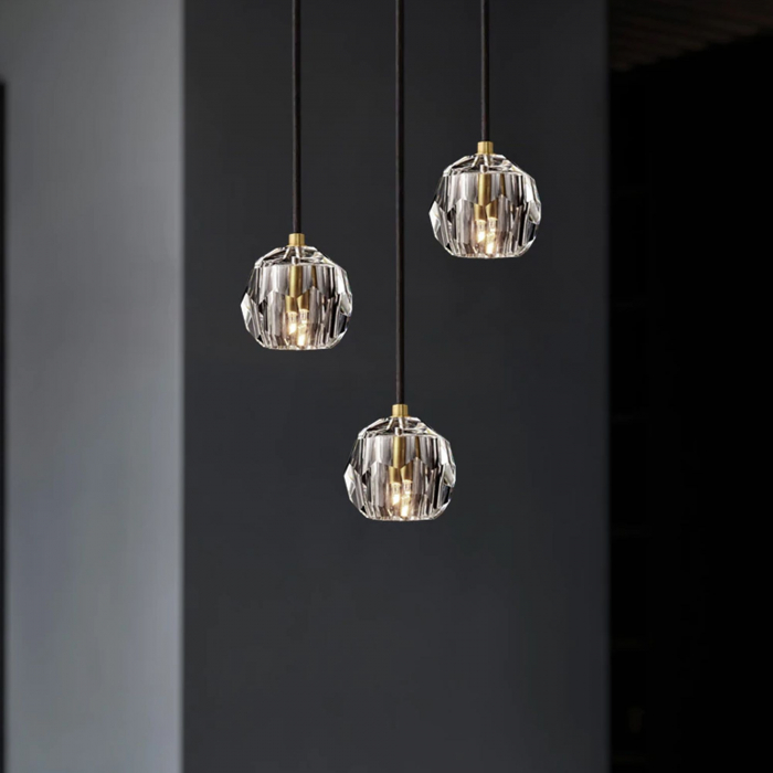 Plafoniera din cristal neagra APP587-3CP [4]