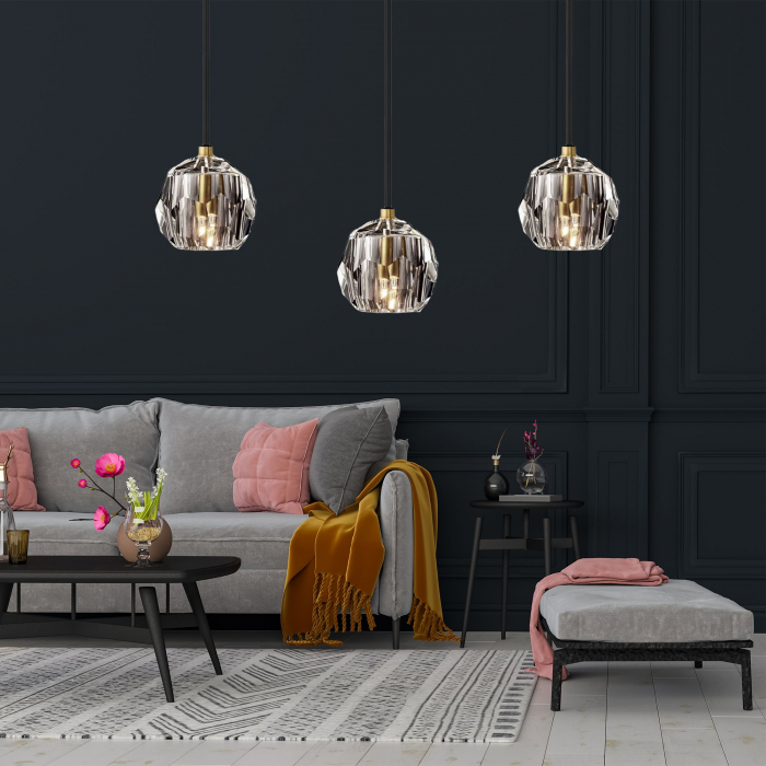 Plafoniera din cristal neagra APP587-3CP [7]