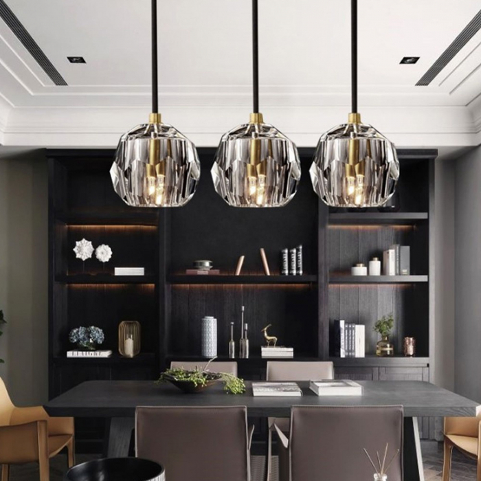 Plafoniera din cristal neagra APP587-3CP [5]