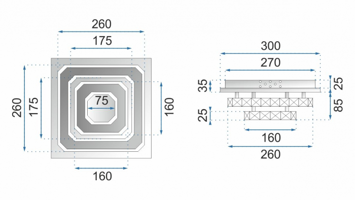 Plafoniera din cristal Plafond LED 24W Square APP409-C APP410-C [18]