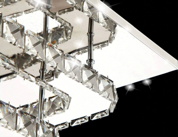 Plafoniera din cristal Plafond LED 24W Square APP409-C APP410-C [11]