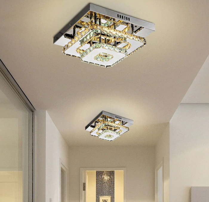 Plafoniera din cristal Plafond LED 24W Square APP409-C APP410-C [9]