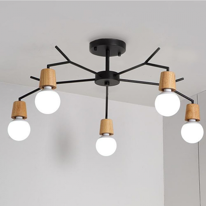 Plafoniera din metal stil scandinav APP694-5C [2]