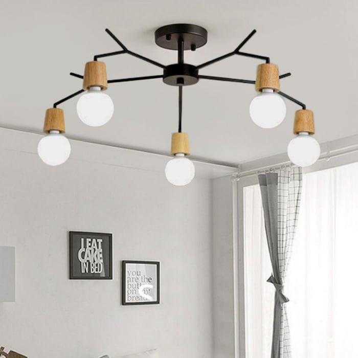 Plafoniera din metal stil scandinav APP694-5C [6]