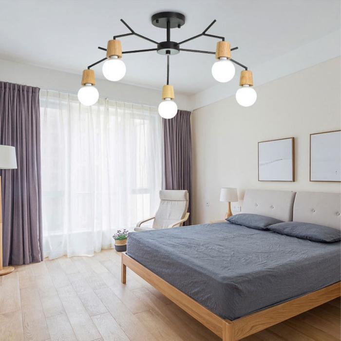 Plafoniera din metal stil scandinav APP694-5C [5]