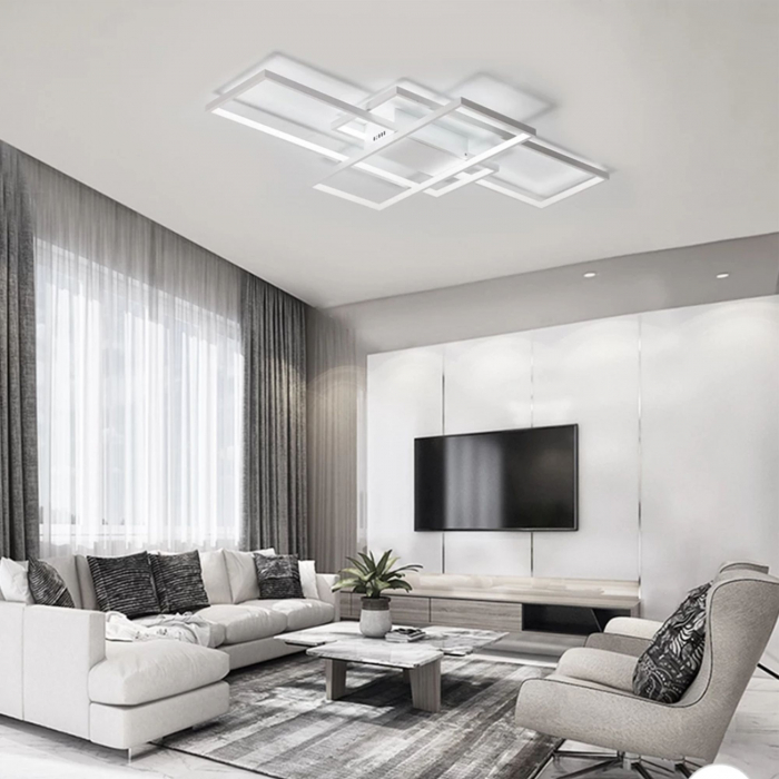 Plafoniera moderna LED + TELECOMANDA WHITE APP660 [7]