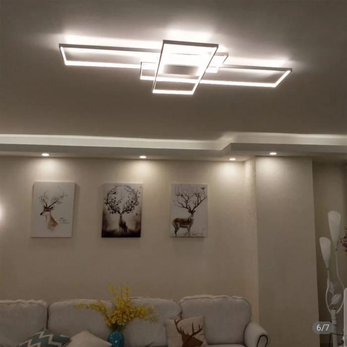 Plafoniera moderna LED + TELECOMANDA WHITE APP660 [12]