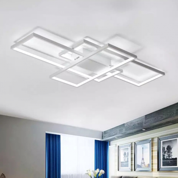 Plafoniera moderna LED + TELECOMANDA WHITE APP660 [9]