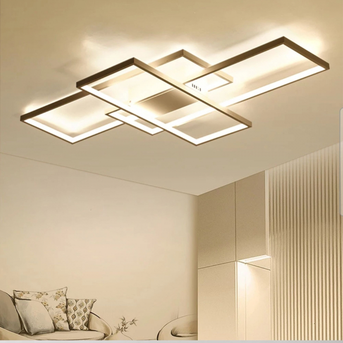 Plafoniera moderna LED + TELECOMANDA WHITE APP660 [8]