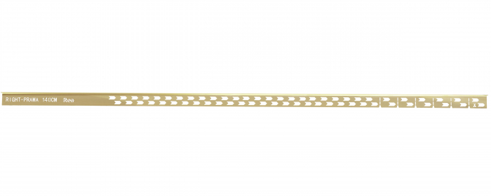 Profil compensare pantă Brush Gold, 100-140 cm, auriu periat [4]