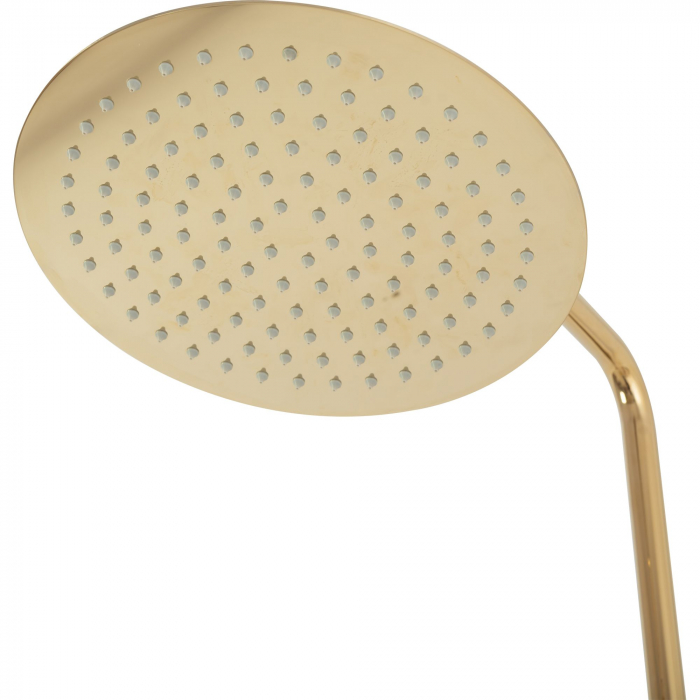 Set de dus cu termostat Lungo Gold Auriu, anti calcar, auriu, montaj pe perete [6]