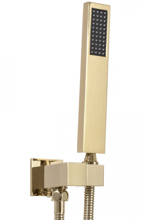 Set de dus Fenix Davis Gold Box, anti calcar, auriu, montaj incastrat [4]