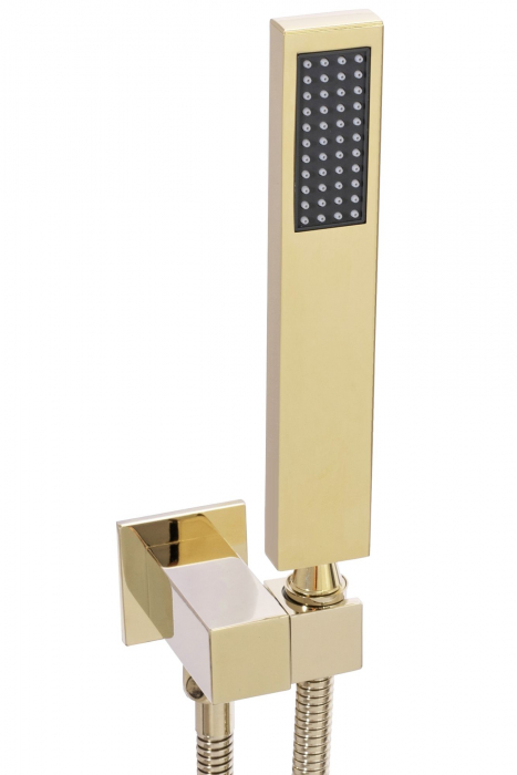 Set de dus Fenix Davis Gold Box, anti calcar, auriu, montaj incastrat [5]