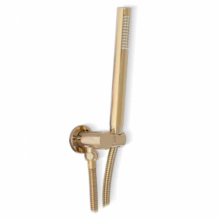 Set de dus incastrabil Lungo L. Gold Auriu + Box, anti calcar, auriu, montaj incastrat [4]