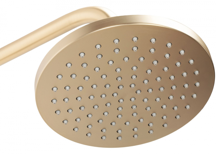 Set de dus Luis Gold Brush, anti calcar, auriu, montaj pe perete [7]
