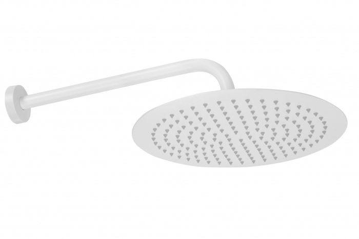 Set de dus Lungo white + Box, anti calcar, alb, montaj incastrat [4]