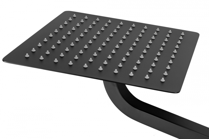 Set de dus Orix Black Box, anti calcar, negru, montaj incastrat [6]