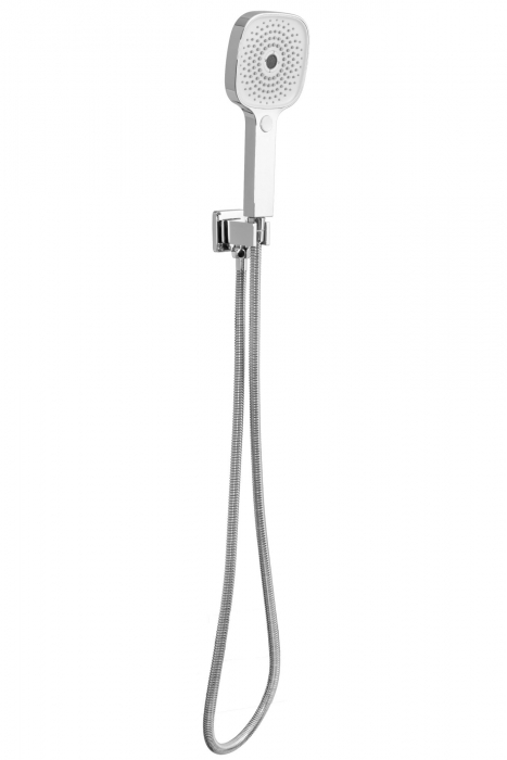 Set de dus Orix Chrome Box, anti calcar, crom, montaj incastrat [5]