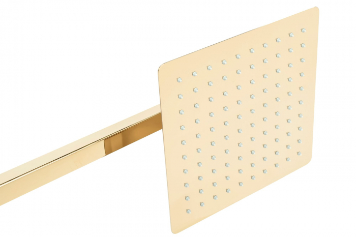 Set de dus Orix Gold Box, anti calcar, auriu, montaj incastrat [7]