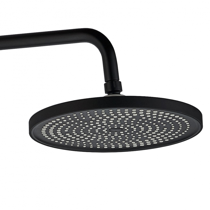 Set de dus Rebel Black Matt, anti calcar, negru, montaj pe perete [5]