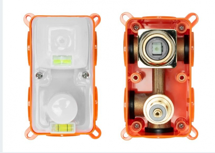 Set de dus Verso Auriu Periat Cu Box, anti calcar, auriu, montaj incastrat [6]