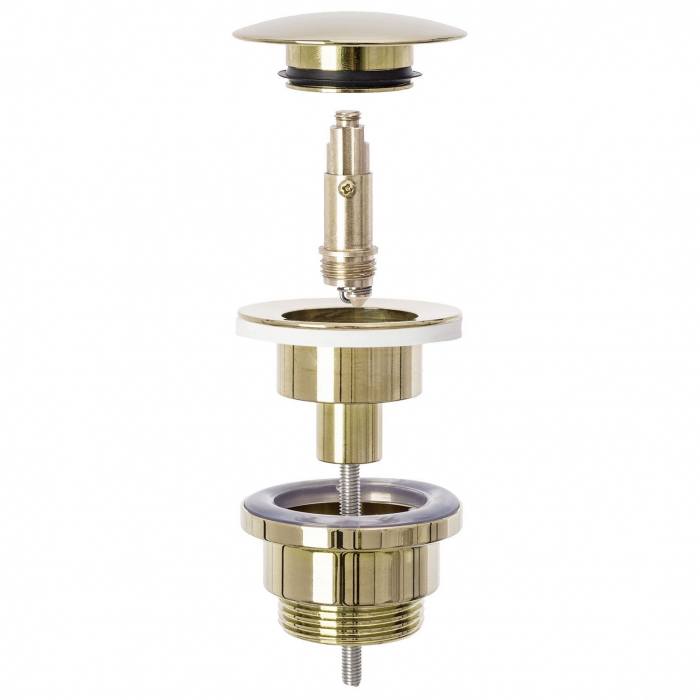 Set Lavoar Royal Gold Edge + Baterie Inalta Lungo Gold + Dop Universal Gold, nan, alb lucios [7]
