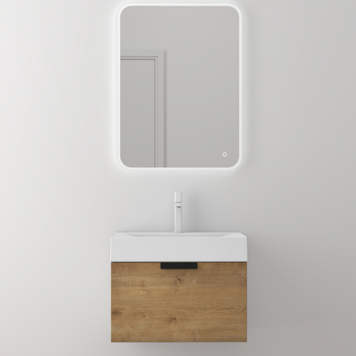 Set mobilier baie Lonato cu lavoar compozit, 60 cm, alb, stejar, antracit, gri, cu sau fara oglinda LED, Soft Close, suspendat [6]