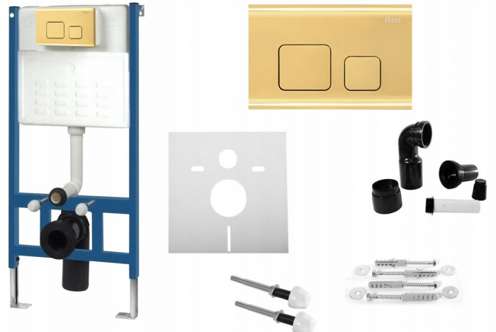 Set rezervor incastrat Rea cu clapeta F aurie [4]