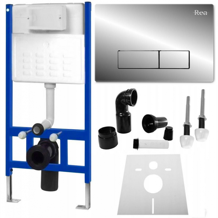 Set rezervor incastrat Rea cu clapeta H crom [1]