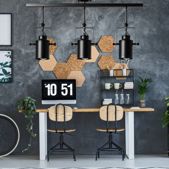 Spotlight lampă mobilă spot tavan triplu negru E27 APP487-3C [4]