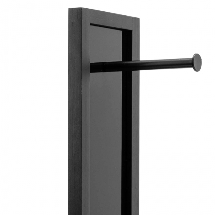 Suport pentru role de toaletă din bambus Black 321502 [5]