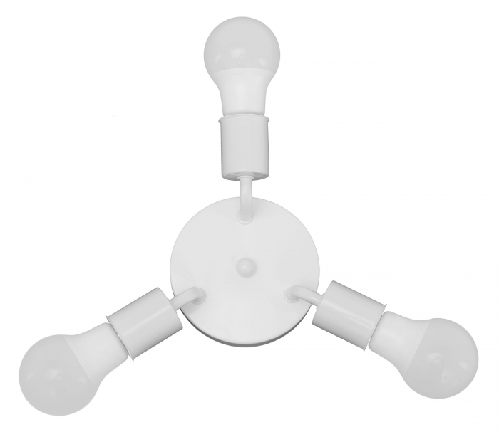Triplă plafoniera metalica alba APP702-3C [4]