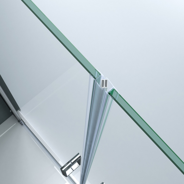 Usa dus Astra 24K, 80-140 cm, crom, batanta, sticla securizata 6 mm transparenta [8]