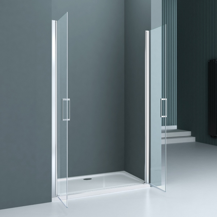 Usa dus Astra 24K, 80-140 cm, crom, batanta, sticla securizata 6 mm transparenta [2]
