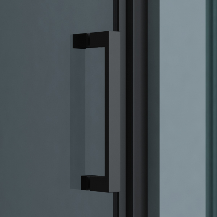 Usa dus Astra 61K, 75-90 cm, negru, batanta, sticla securizata 8 mm transparenta [4]