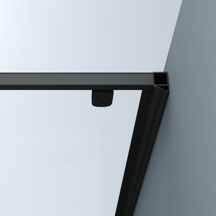 Usa dus Astra 61K, 75-90 cm, negru, batanta, sticla securizata 8 mm transparenta [7]