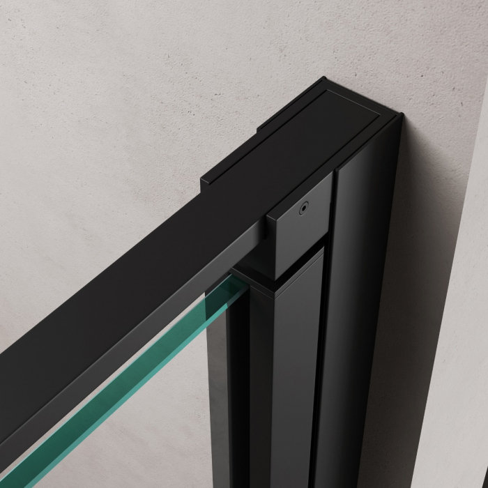 Usa dus Astra 66K, 90-120 cm, crom sau negru, batanta, sticla securizata 8 mm transparenta [6]