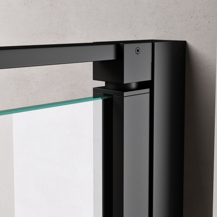 Usa dus Astra 66K, 90-120 cm, crom sau negru, batanta, sticla securizata 8 mm transparenta [7]
