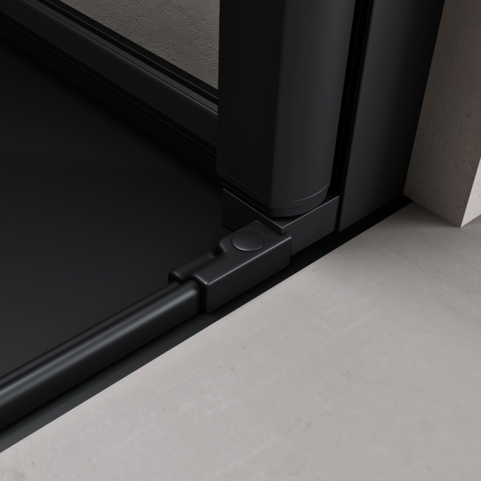 Usa dus Astra 66K, 90-120 cm, crom sau negru, batanta, sticla securizata 8 mm transparenta [5]